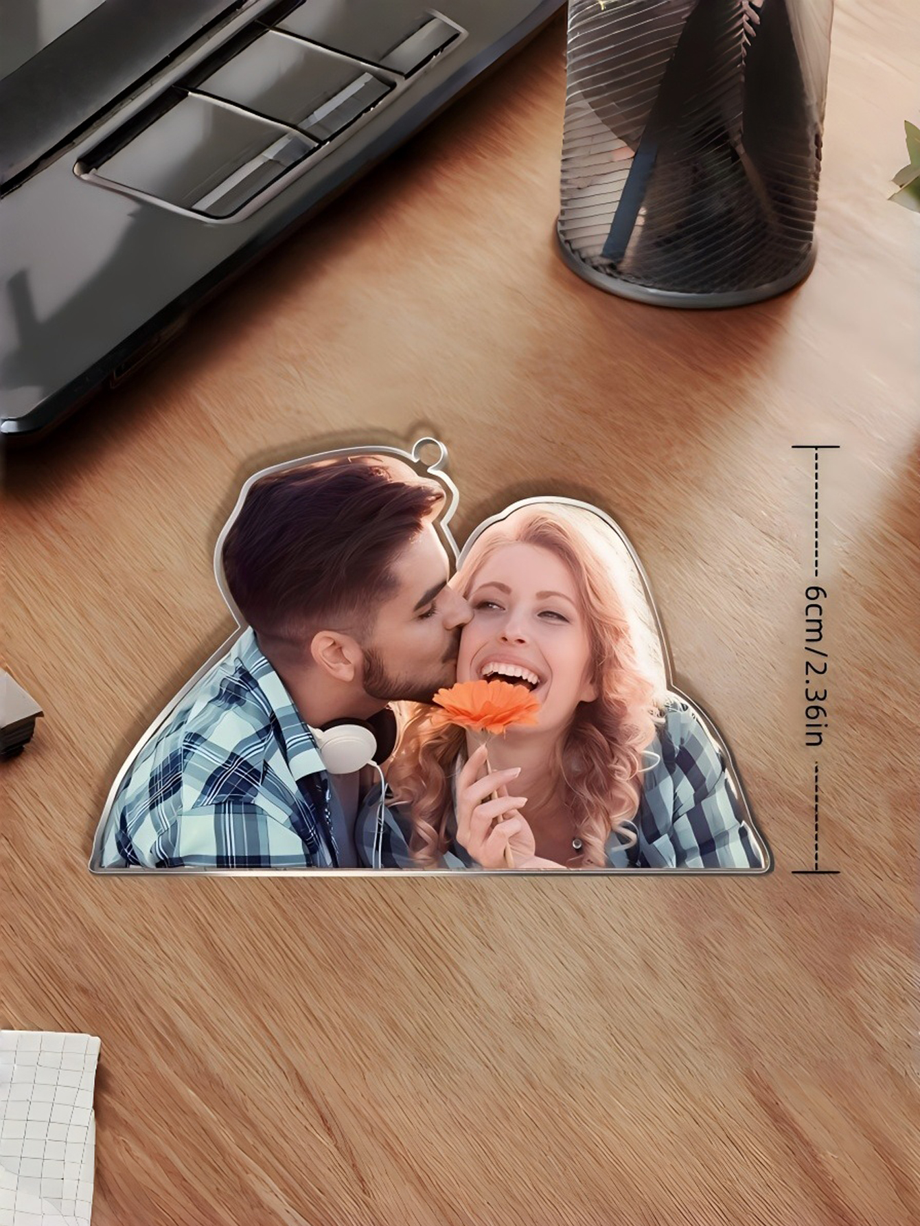 Acrylic 2D Custom Photo Car Hanging Ornament